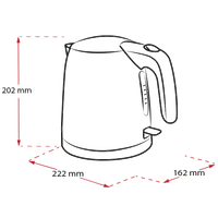 Produktbild von Prime Aqua mini Wasserkocher, Grau - 10