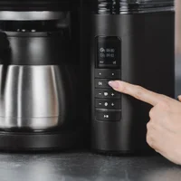 Produktbild von AromaFresh Therm Pro X Filterkaffeemaschine mit Mahlwerk, Schwarz-Silber - 3
