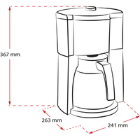 Productafbeelding van LOOK® Therm Timer Filterkoffiezetapparaat, Zwart - 16