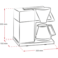 Produktbild von AromaSignature® DeLuxe Filterkaffeemaschine, Schwarz-Edelstahl - 3