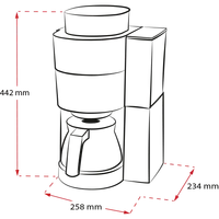 Produktbild von AromaFresh Filterkaffeemaschine mit Mahlwerk - 3