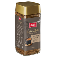 Seitenansicht der Verpackung von Melitta® Barista Crema Gold Instant Kaffee