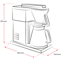 Produktbillede af Melitta One® filterkaffemaskine, sort rustfrit stål - 8