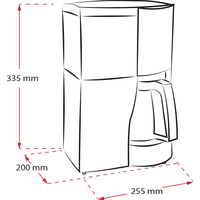 Produktbild von Optima Timer Filterkaffeemaschine, Schwarz - 7