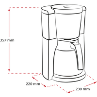 Imagen del producto de la Cafetières filtre LOOK® Therm Selection, blanca - 1