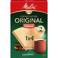 Produktbild av Melitta® Original Intense, 1x4®, 80 stycken, naturliga bruna filterpåsar® - 2