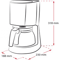 Produktbild von Enjoy® Top Filterkaffeemaschine, Schwarz - 6