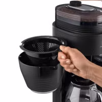 Produktbild von AromaFresh X Filterkaffeemaschine mit Mahlwerk, Schwarz-Silber - 8