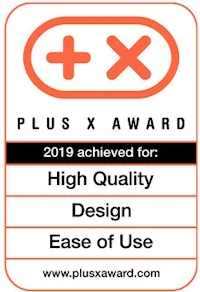 Plus X Award 2019 für Hohe Qualität, Design und Bedienfreundlichkeit