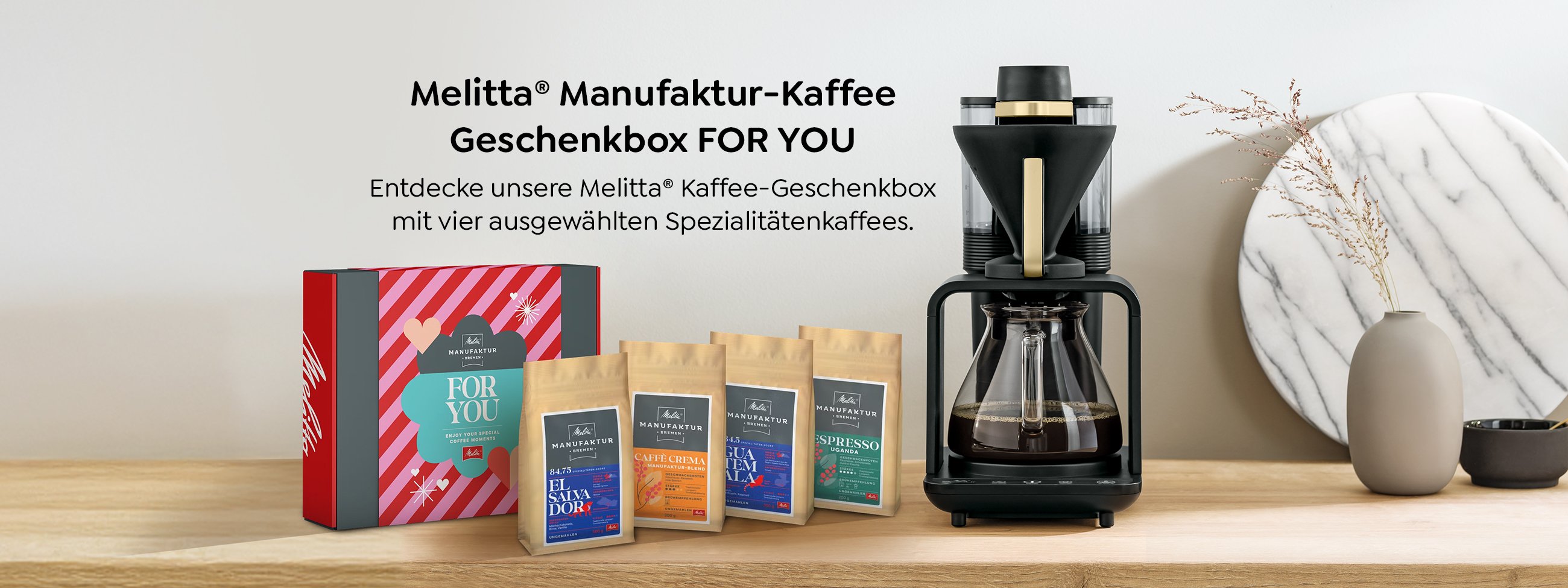 Melitta Manufaktur-Kaffee Geschenkbox For You