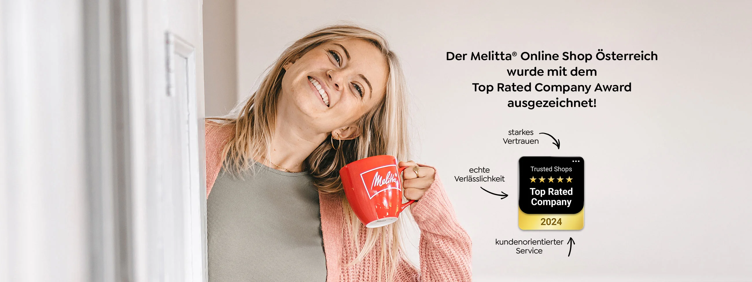 Melitta Top Rated Company Award Melitta Online Shop Österreich wurde mit dem Top Rated Company Award ausgezeichnet