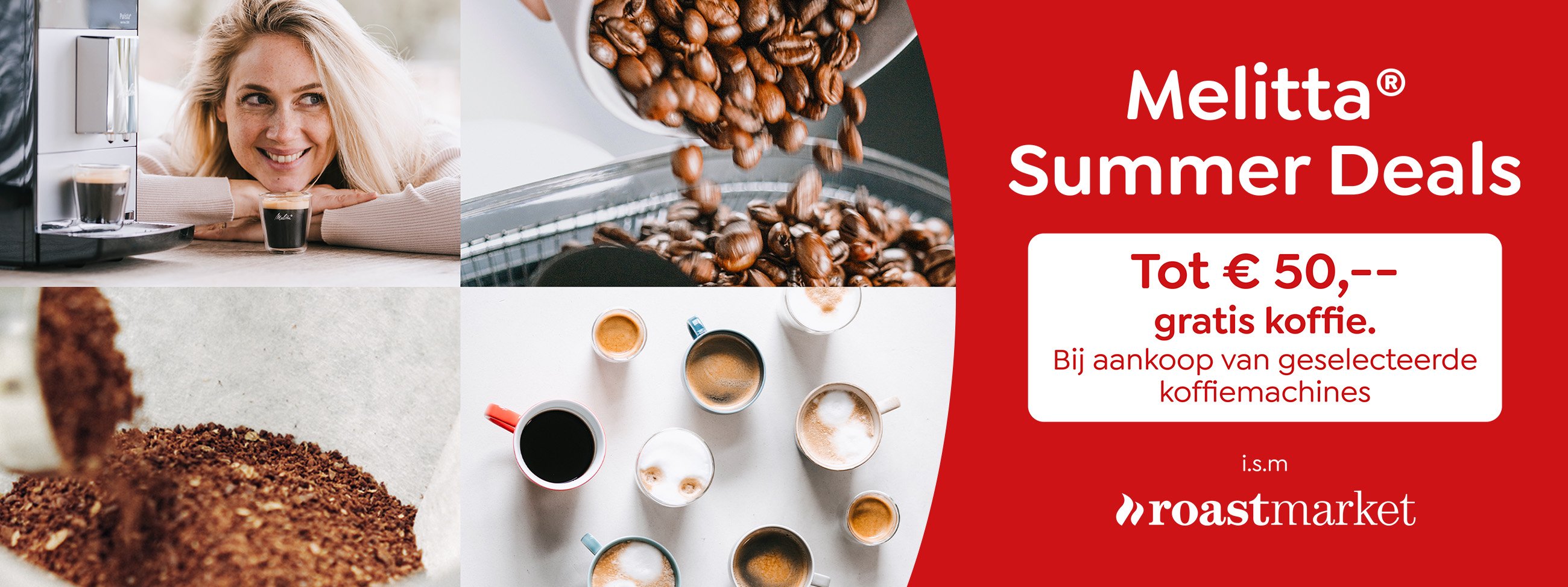 Melitta zomer koffie promotie tot 50 euro korting