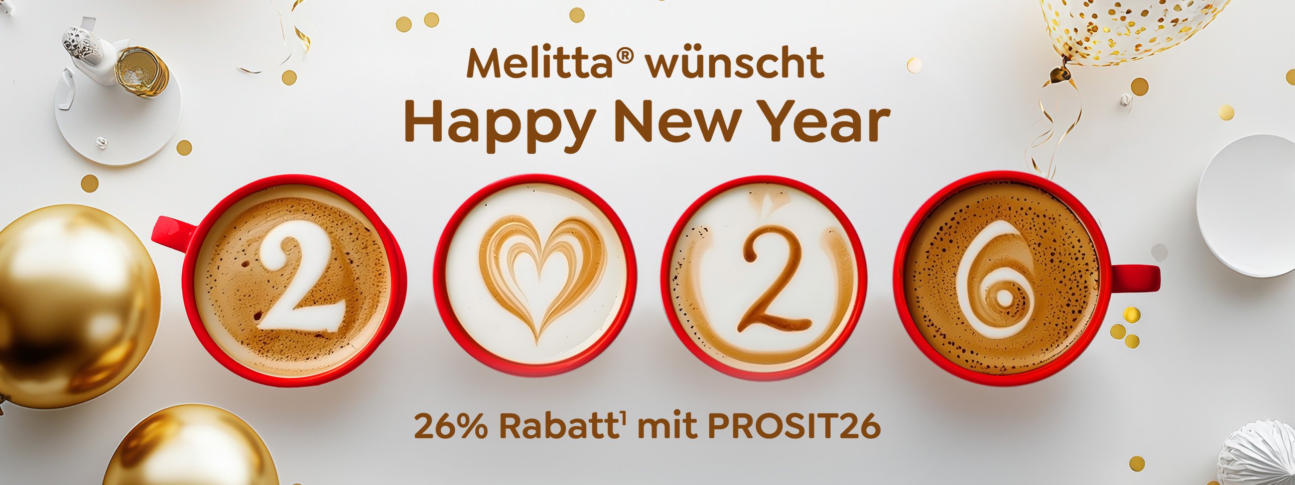 Happy New Year - 26% Rabatt mit PROSIT26