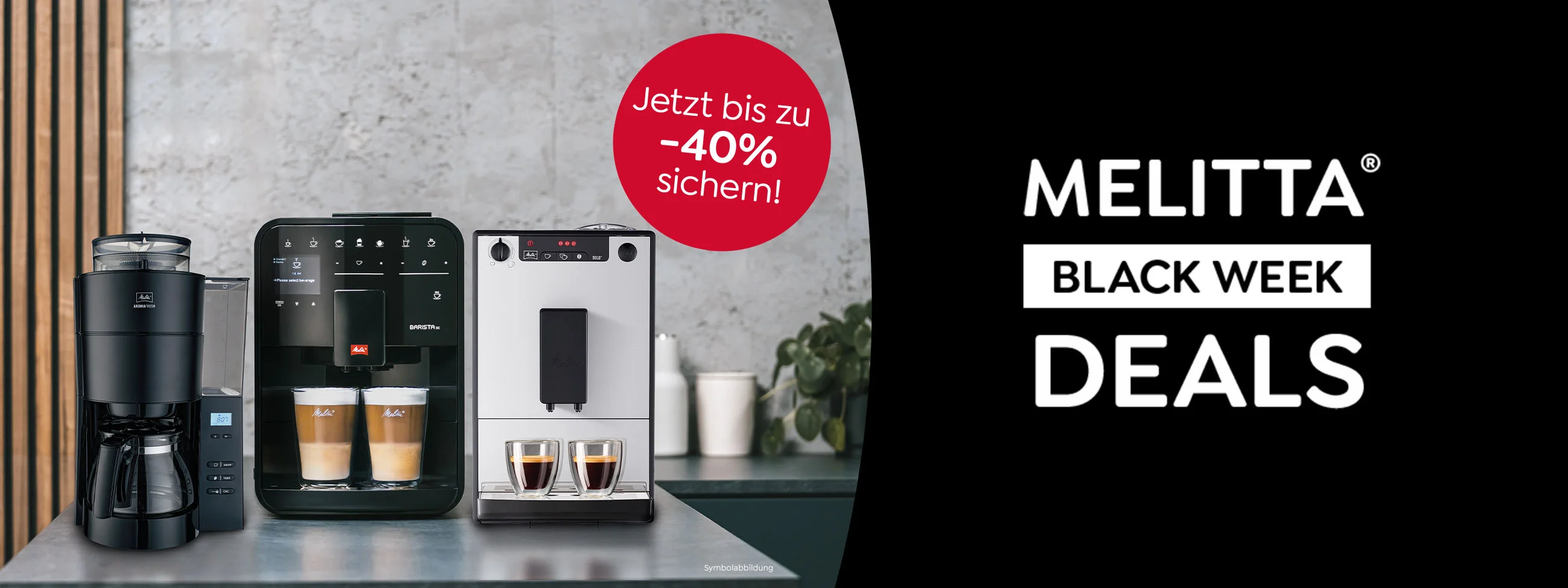 Melitta Black Week Deals - Jetzt bis zu -40% sichern