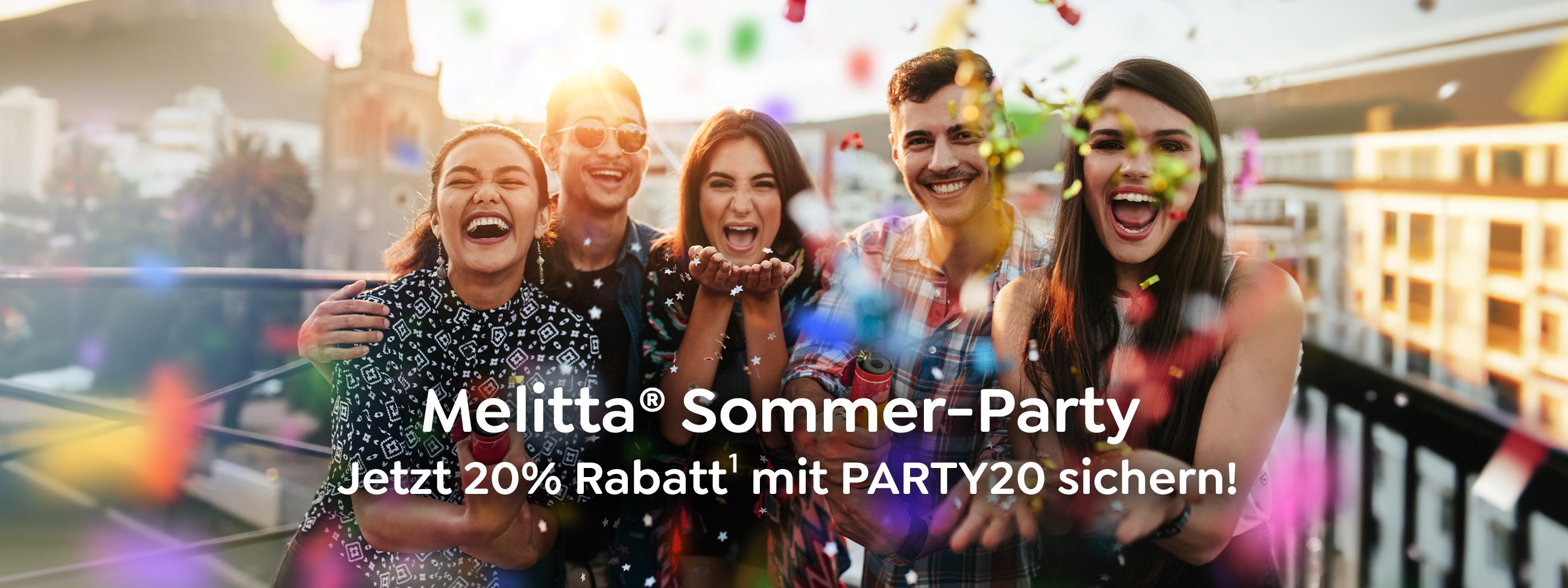 Melitta Sommer Party - Jetzt 20% Rabatt mit Party20 sichern