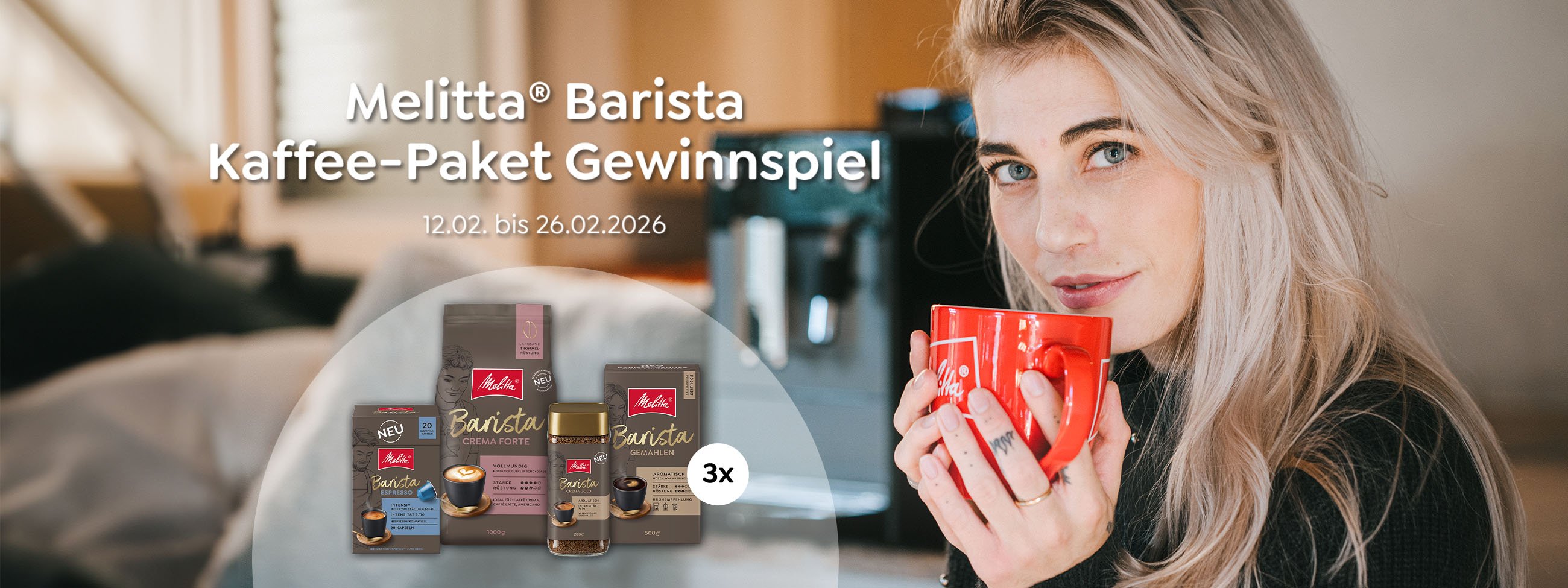 Melitta Kaffee-Paket Gewinnspiel 