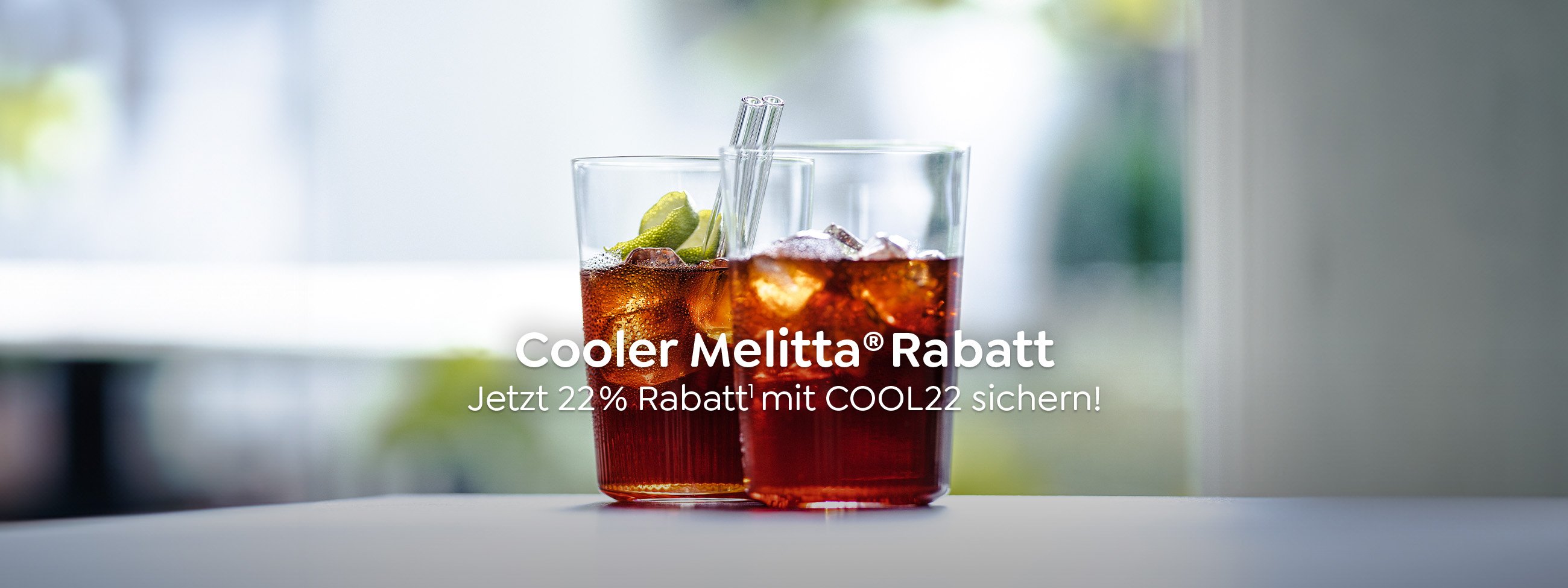 Cooler Melitta Rabatt - 22% Rabatt mit COOL22 sichern