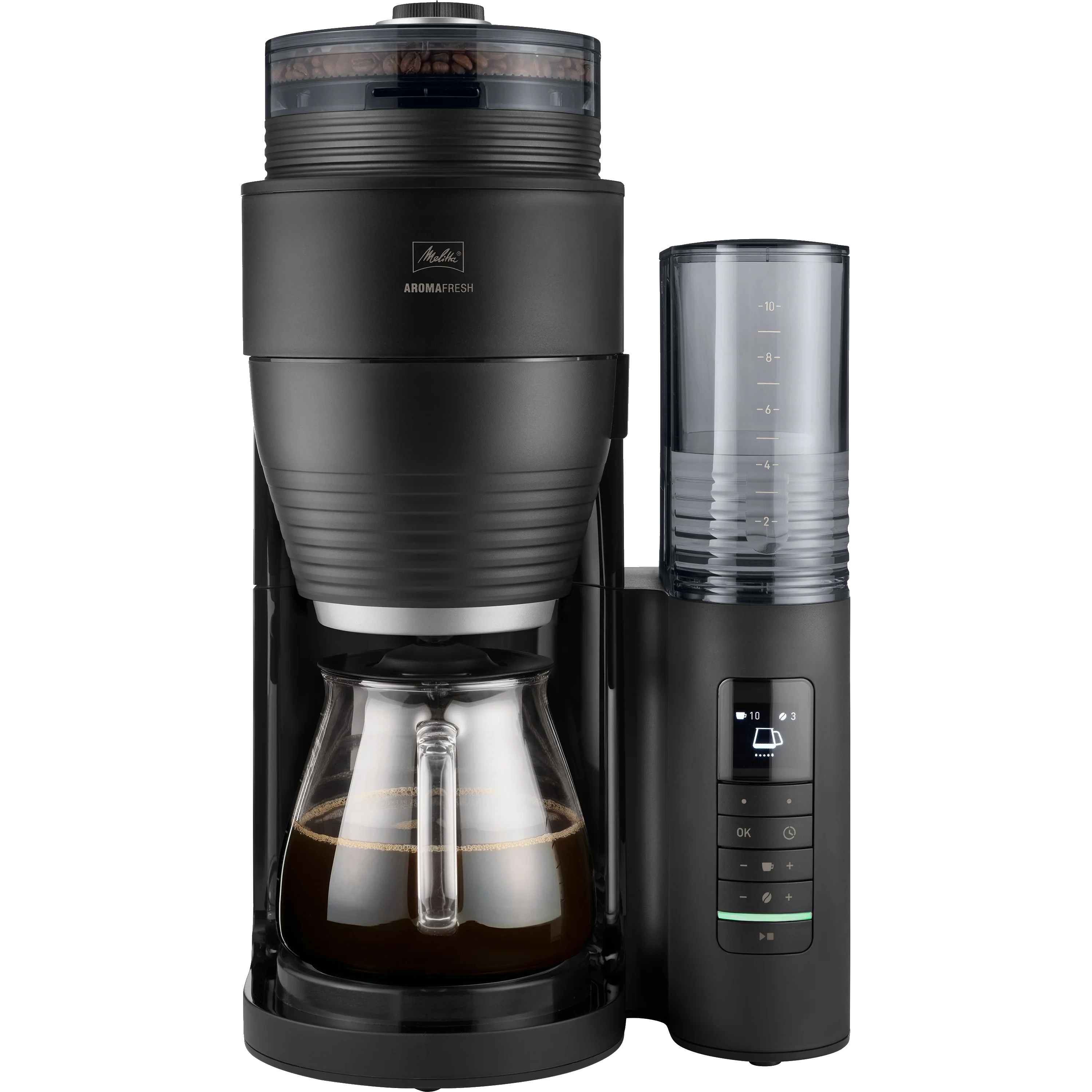 Image du produit de la cafetière filtre AromaFresh Pro X avec broyeur, noir-argent - 5