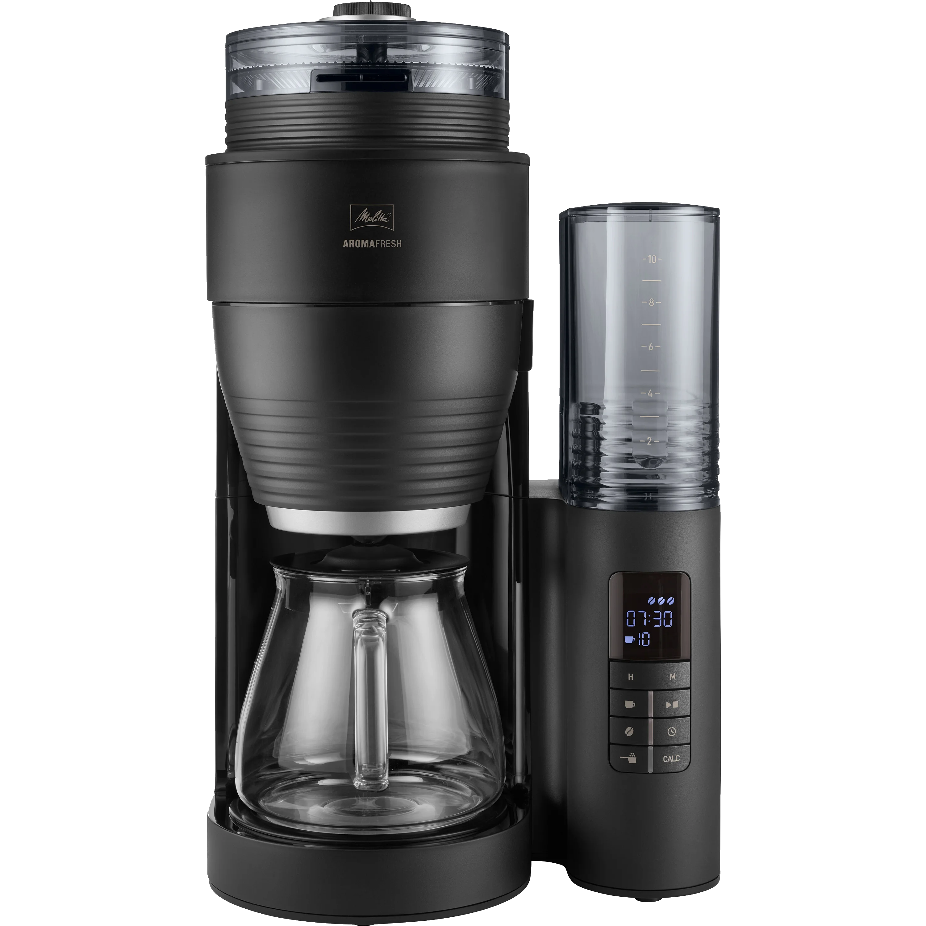 Produktbild von AromaFresh X Filterkaffeemaschine mit Mahlwerk, Schwarz-Silber - 9