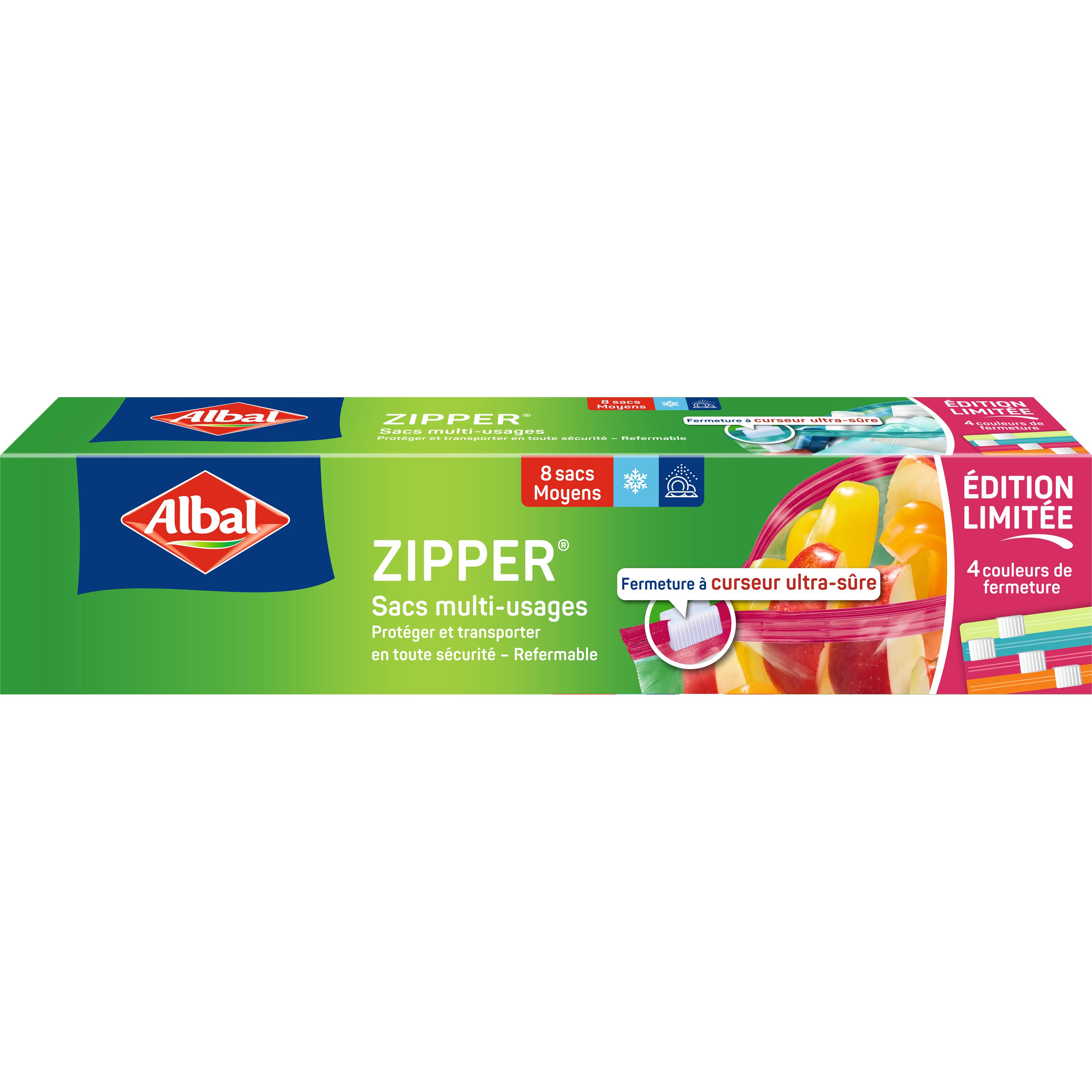 Zipper Edition limitée multicouleurs Moyen Modèle 3L ALBAL 
