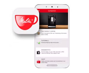 Image of our Melitta Companion app, which provides information on the operation of our espresso machines and allows you to follow all the steps of cleaning and descaling your machine directly from your smartphone
