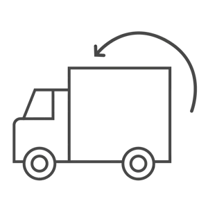 Icoon transport busje verzendverpakking