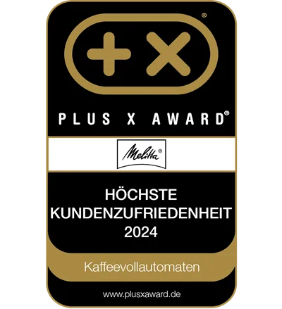 Plus X Award für höchste Kundenzufriedenheit im Bereich Kaffeevollautomaten