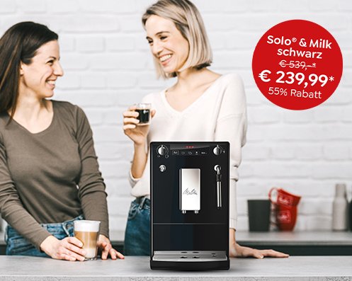 Melitta Solo & Milk schwarz um nur 239,99 € statt 539,- €