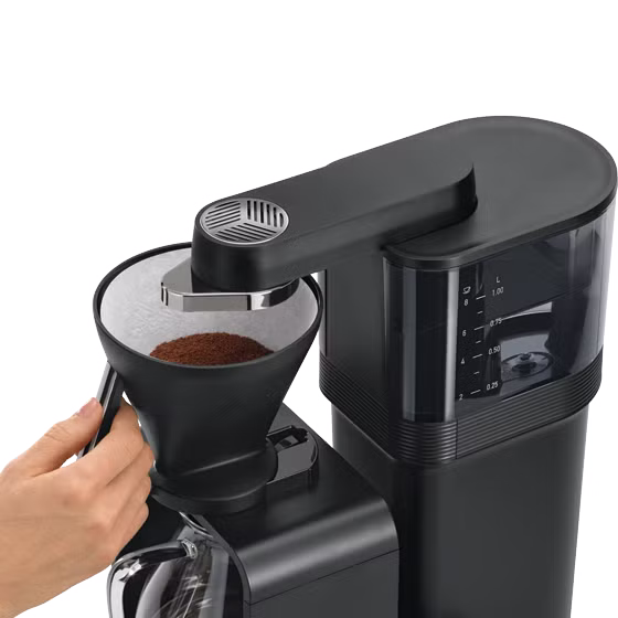Produktbillede af epour® filterkaffemaskine, sort-krom - 1