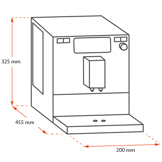 Imagen del producto de la Machines à expresso à grains Solo®, roja - 4