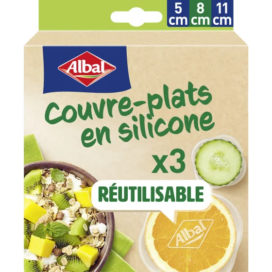 Couvre-plats en silicone Set S x3 (5CM + 8CM + 11CM) ALBAL Couvre-plats en silicone Set S x3 (5CM + 8CM + 11CM) ALBAL