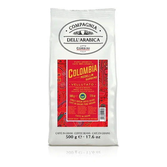 Caffè Corsini Colombia Medellin Supremo 100% Arabica 500g Image du produit de Caffè Corsini Colombia Medellin Supremo Café en grains 500g, - 2