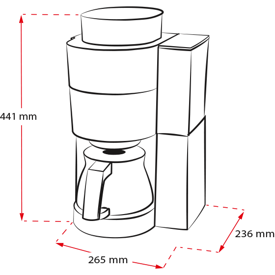 Imagen del producto de la Cafetières filtre AromaFresh, color negro y plateado - 11