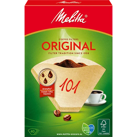 Melitta® Original, 101, braun, 40 St. Product image of Melitta® Original, 101, brown, 40 pcs. Filter Bags® - 1