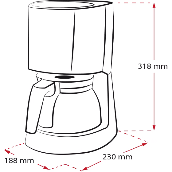 Produktbild von Enjoy® Filterkaffeemaschine, Schwarz - 14