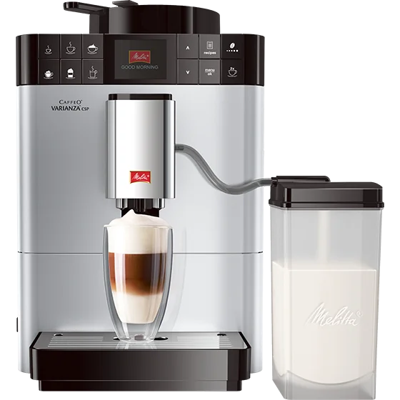 Caffeo® Varianza® CSP, Silver (Refurbished) Product image of Caffeo® Varianza® CSP bean to cup machine, silver (2nd choice) - 1