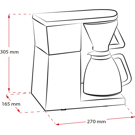 Produktbild av Excellent 4.0, svart filterkaffemaskin - 1