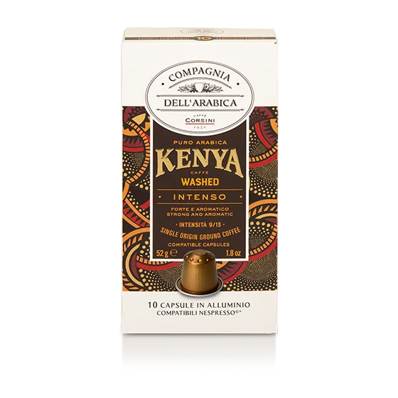 CORSINI, Capsules de café KENYA compatibles Nespresso (par 10) Image du produit de Caffè Corsini Kenya, capsules de café compatibles Nespresso®** 10 pièces - 1
