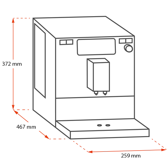 Produktbild von Barista T Smart® Kaffeevollautomat, Schwarz-Silber - 24