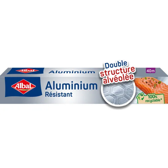 Papier Aluminium résistant 40m ALBAL Papier Aluminium résistant 40m ALBAL