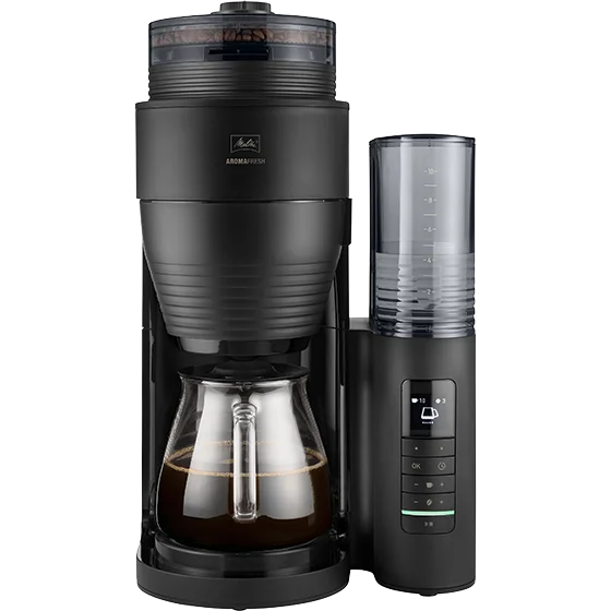 Imagen del producto de la Cafetières filtre AromaFresh Pro con molinillo, color negro - 4