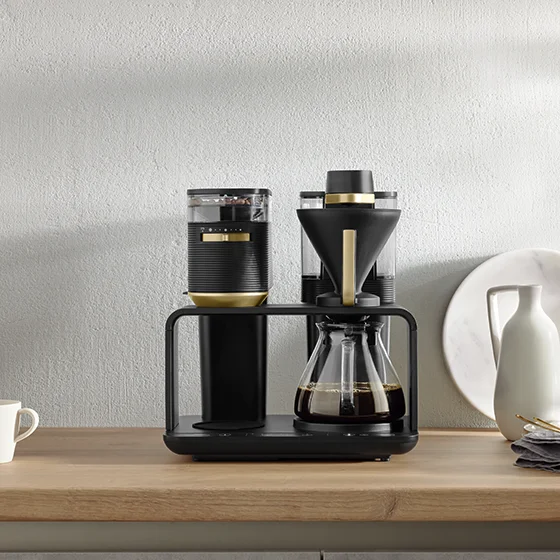 Product image of EPOS® filter coffee machine with grinder, black-gold - 2