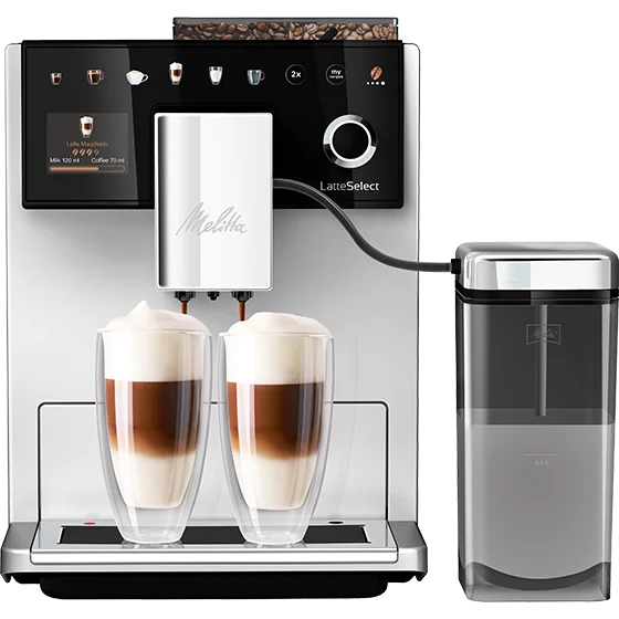 Latte Select Product image of LatteSelect bean to cup machine, silver - 1