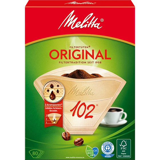 Produktbillede af Melitta® Original, 102®, brune filterposer® - 1