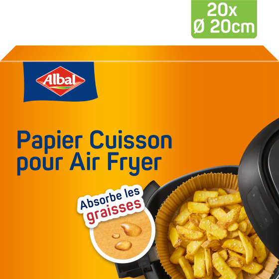 Papier Cuisson rond pour Air Fryer ALBAL