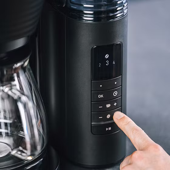 Product image of AromaFresh Pro filter coffee machine with grinder, black - 5