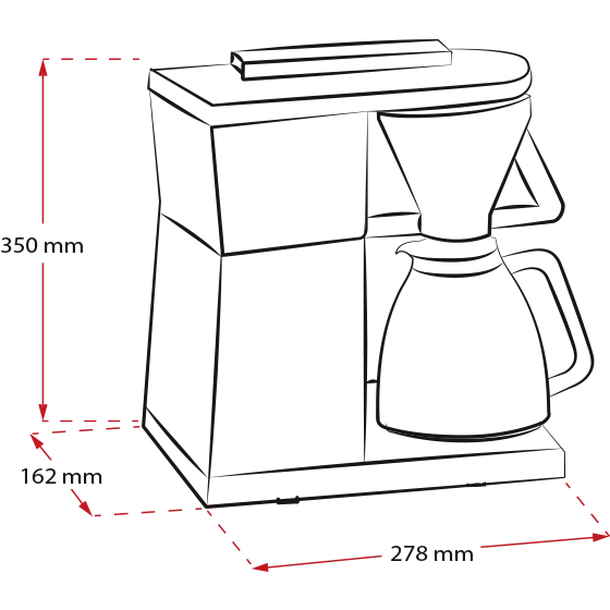 Produktbild von Excellent 5.0 Filterkaffeemaschine, Schwarz - 4