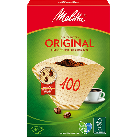 Melitta® Original, 100, braun, 40 St.