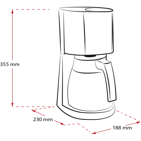 Productafbeelding van Enjoy® Therm filterkoffiezetapparaat, zwart - 6