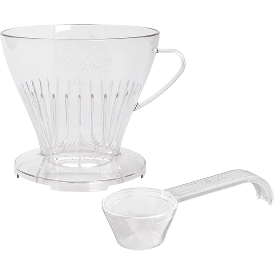 Porte-filtre à café transparent, avec mesurette à café Porte-filtre à café transparent, avec mesurette à café